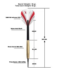 Dardos punta de plástico latón DBB Dragon A  1