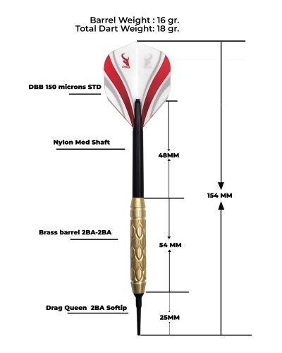 Softip darts Brass DBB Dragon C 1