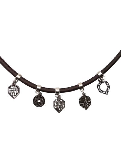 Leather bracelet 5 darts flights