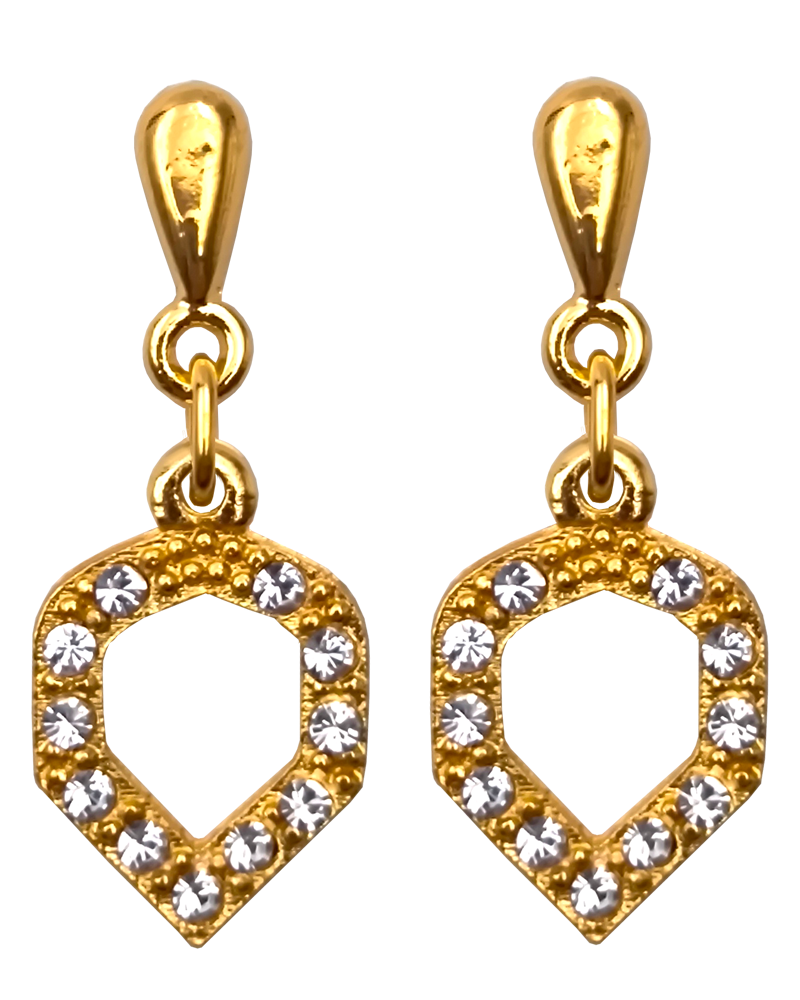 Earrings gold Flight darts