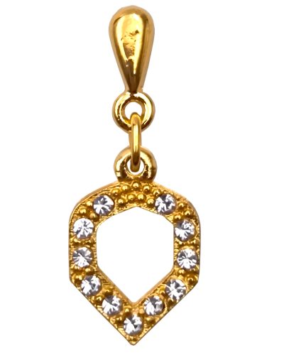 Pendientes aleta baño oro dardos