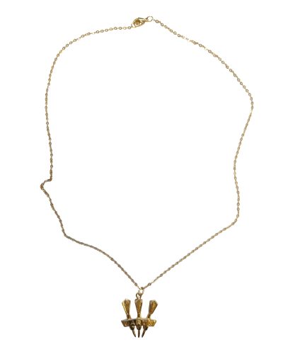 Collar 3 dardos  baño oro dardos