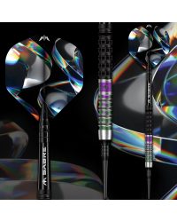 Mission Iridian Darts - punta de plástico - 90% - Negro & Coral - 20g