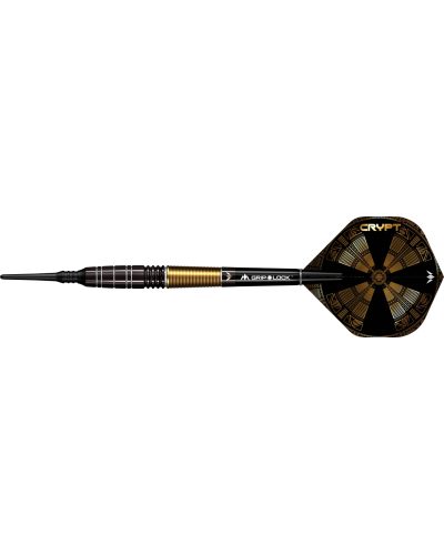 Mission Crypt Darts - Punta de plástico - M1 - Negro & dorado - 20g