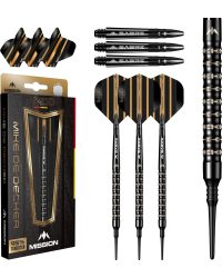Mike De Decker Darts - 95% Tungsten - Black & Gold PVD - 20g