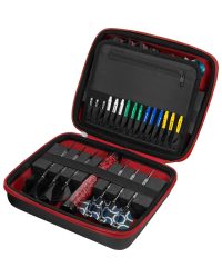 Luxor Mission Darts Case Red