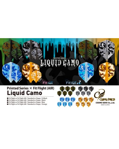 Fit Flight Std Shape Liquid Camo (3 unidades)