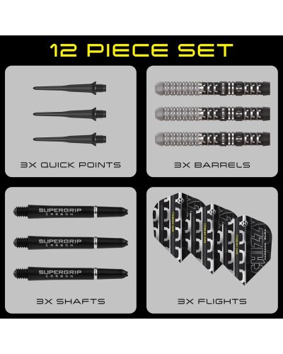 Harrows darts Chizzy V4 90% tungsten 18 gr