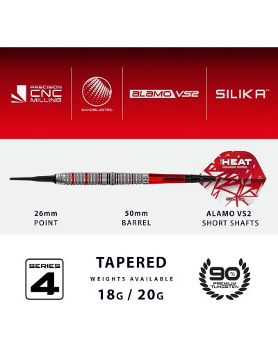 Dardos punta de plastico Harrows Damon Heta 90% Series 4 18 gr