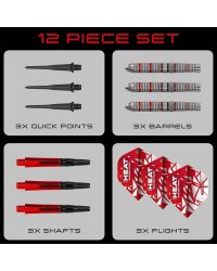 Dardos punta de plastico Harrows Damon Heta 90% Series 4 18 gr