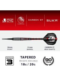 Harrows darts Ryan Searle 90% tungsten series 3 20g