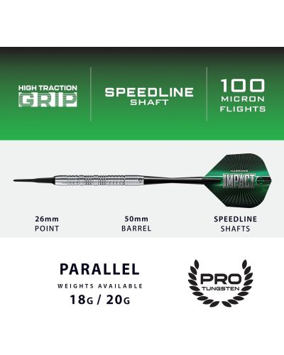 Dardos punta de plastico Harrows darts Impact Premium 18 gr