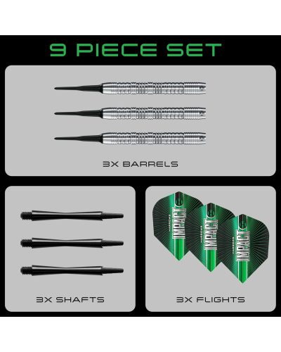 Dardos punta de plastico Harrows darts Impact Premium 18 gr