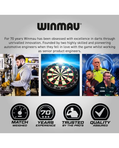 WINMAU Darts Blade 6 Triple Core  Dartboard