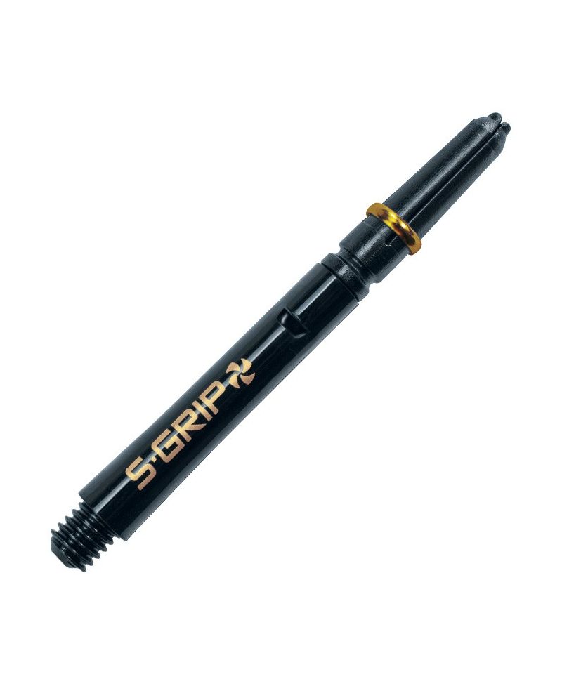 Caña giratoria Harrows darts Supergrip Spin negro/dorado
