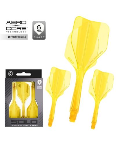 Plumas Harrows Solo  Amarillo Nº6 Midi