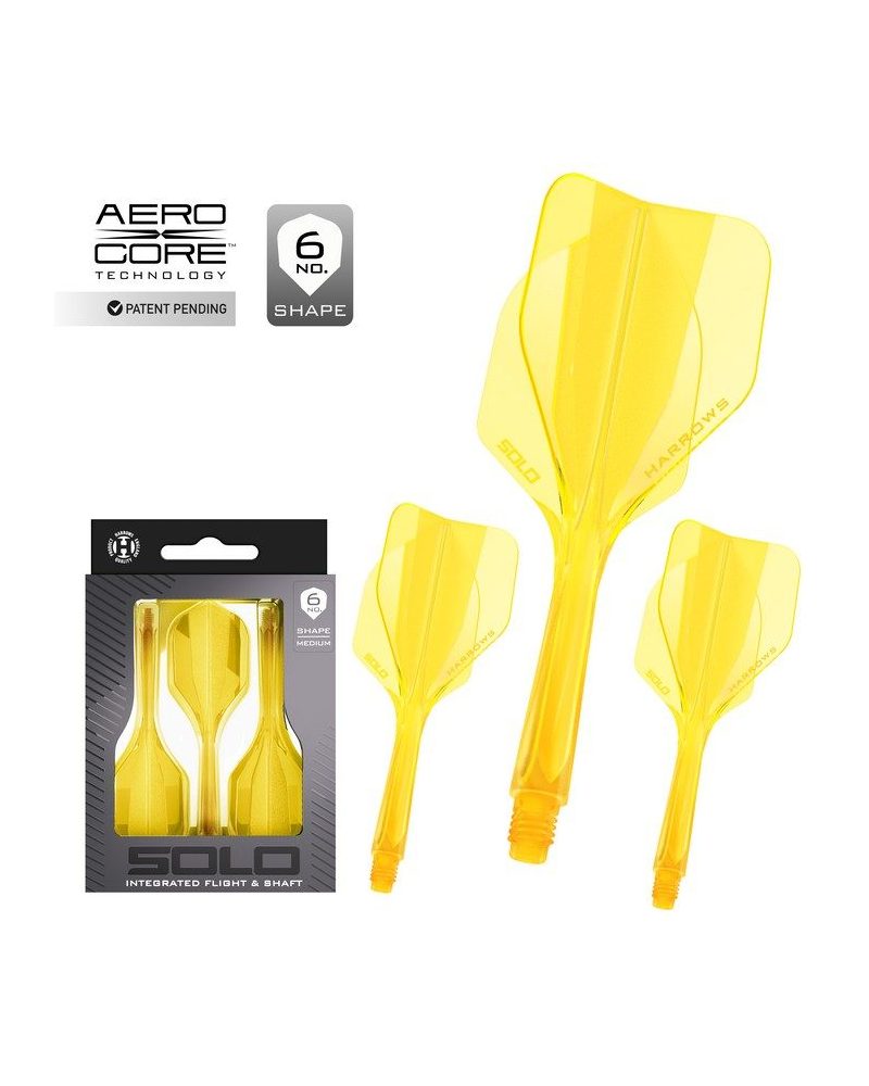 Plumas Harrows Solo  Amarillo Nº6 Midi