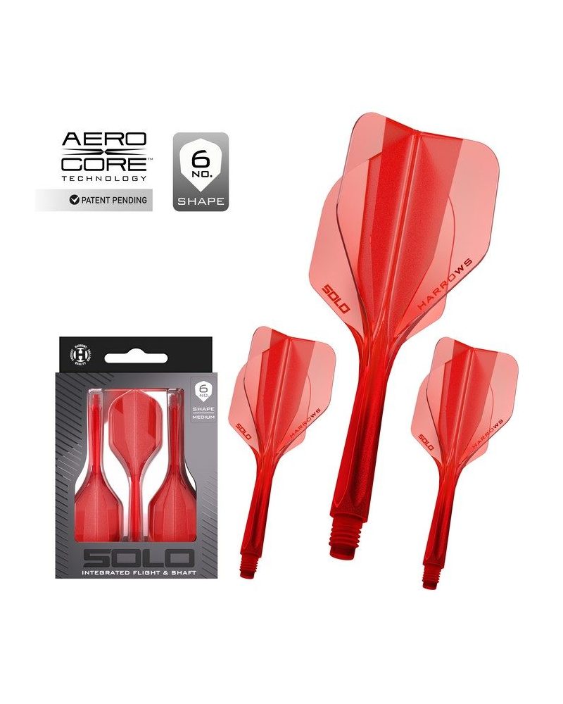 Plumas Harrows Solo Rojo  Nº6 Corta