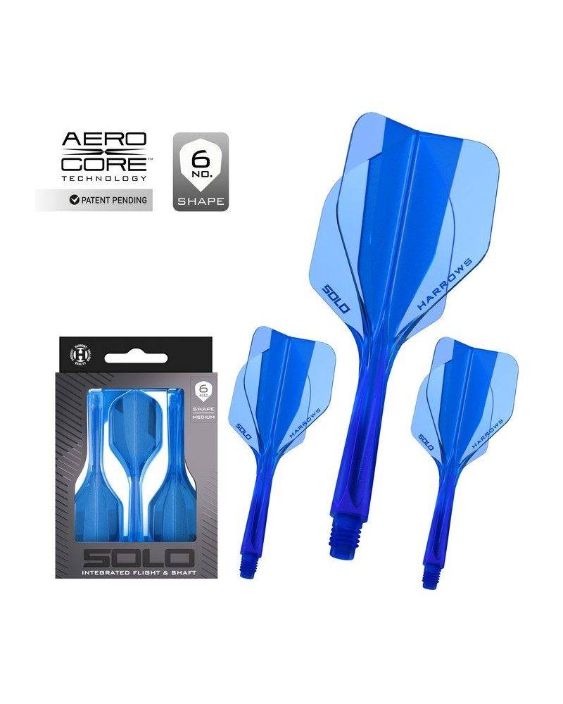 Plumas Harrows Solo  Azul Nº6 Midi