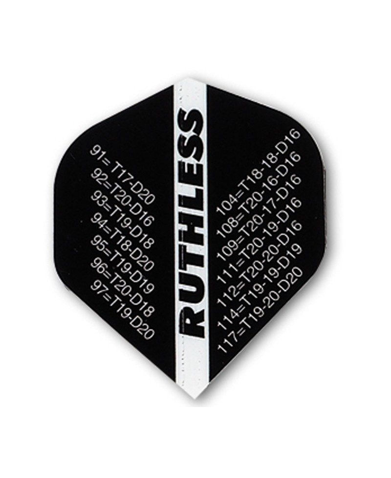 Darts Flights Ruthless 13 std black