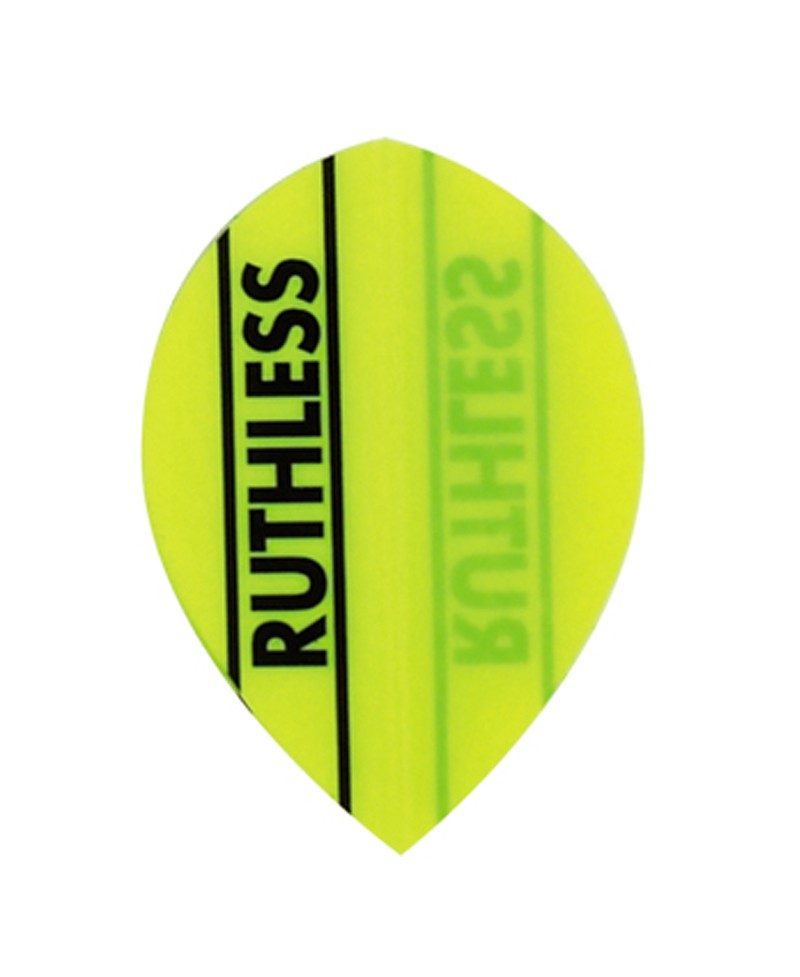 Aleta dardos Ruthless 12 oval amarilla