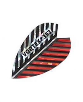 Vortex 353 darts flights red silver