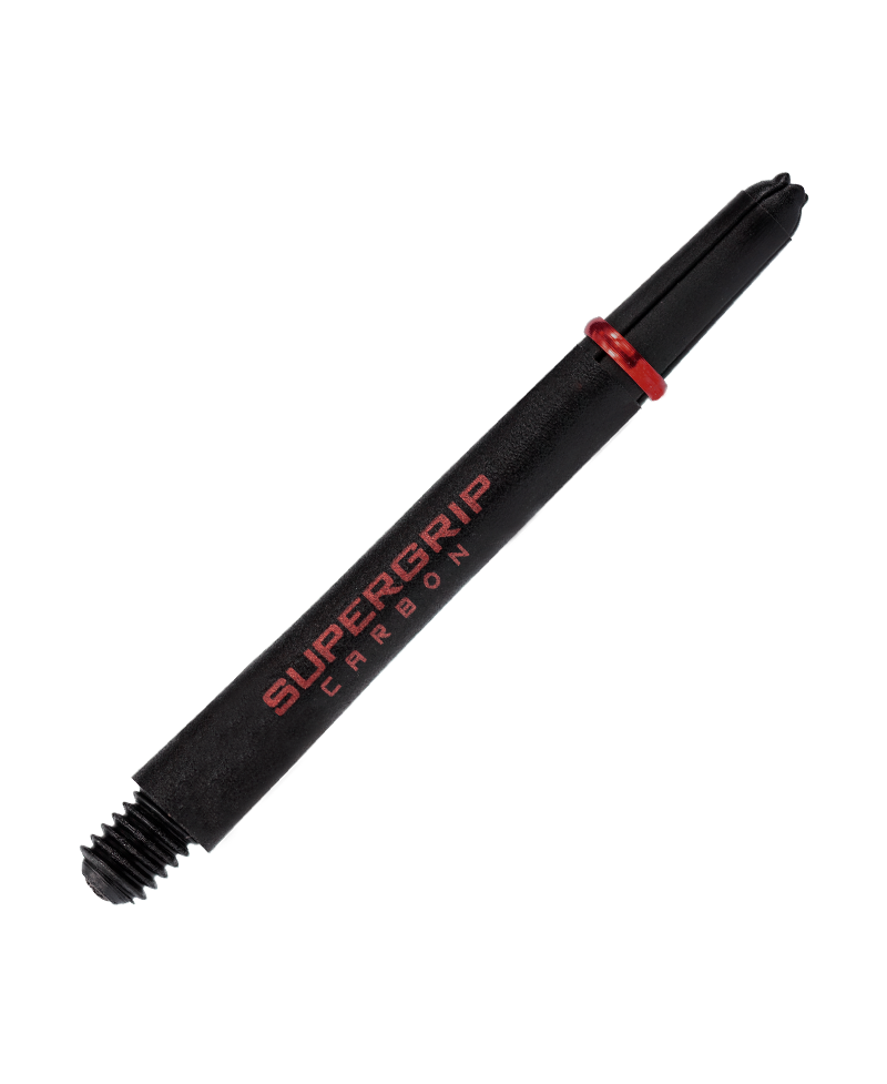 Supergrip carbon Medium shaft harrows darts red