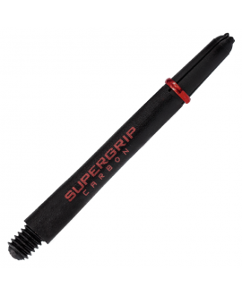 Supergrip carbon short shaft harrows darts red