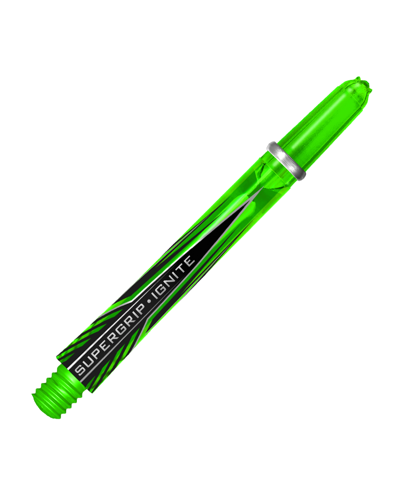 Supergrip Ignite short shaft harrows darts green