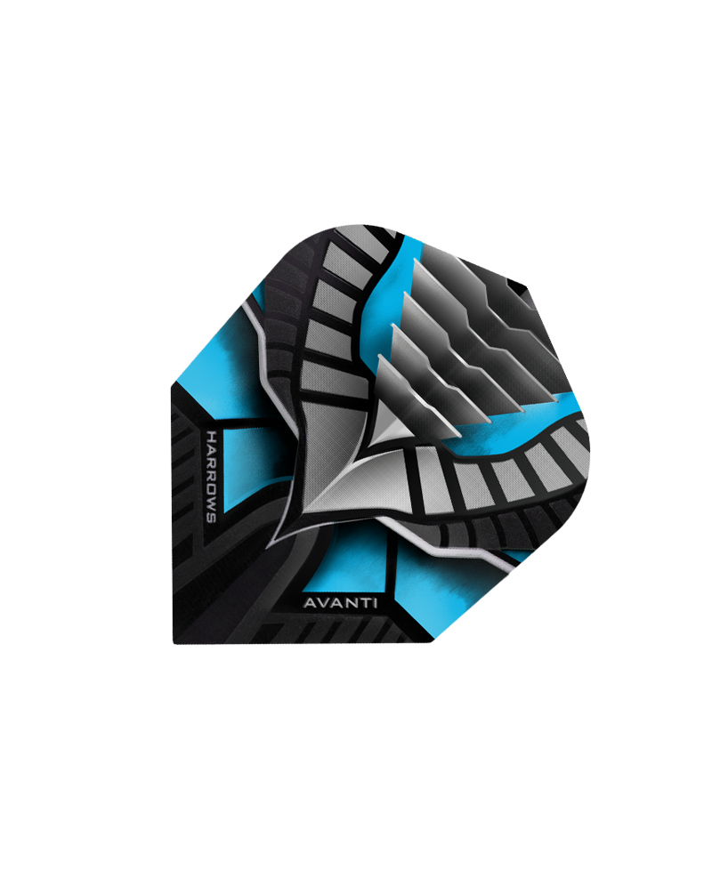 Harrows darts Avanti  flight 7400 aqua