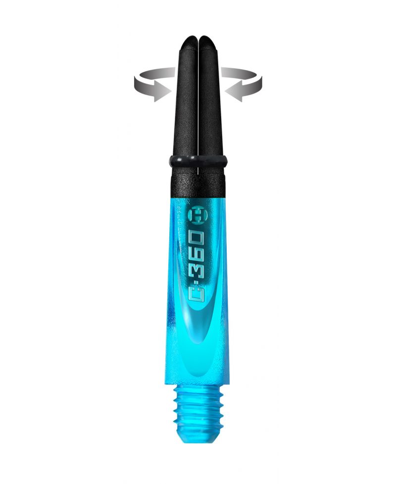 caña harrows darts Carbon 360 corta azul