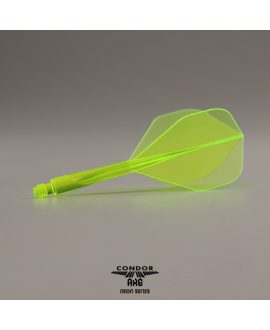 Condor AXE Dart Flights - Neon Yellow detail