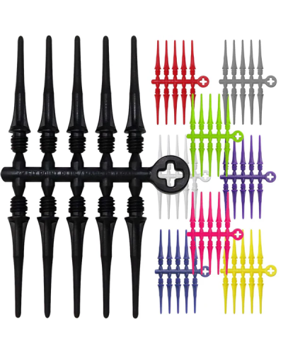 Punta dardos Cosmo darts Fit point  2BA varios colores 50 unidades