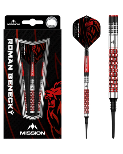 Dardos Mission Darts Roman Benecký 90%  tungsteno