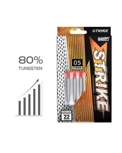Steeltip darts One80 Strike 05 80% tungsten