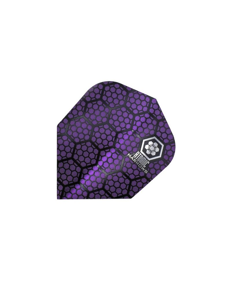 Harrows darts flights Atomic 3304 purple