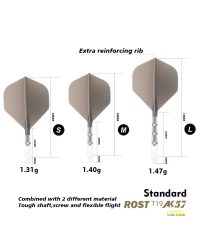 Aleta Cuesoul integrada todo en uno AK57 Rost T19 Small STD Gris M
