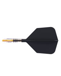 Aleta Cuesoul integrada todo en uno Rost T19 Carbon Big Wing Negro 1