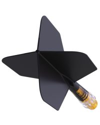 Aleta Cuesoul integrada todo en uno Rost T19 Carbon Big Wing Negro 4