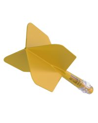 Aleta Cuesoul integrada todo en uno Rost T19 Carbon Big Wing Amarillo 2