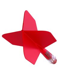 Aleta Cuesoul integrada todo en uno Rost T19 Carbon Big Wing Roja 1