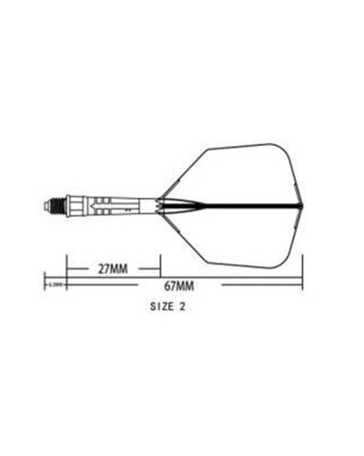 Aleta Cuesoul integrada todo en uno Rost T19 Carbon Big Wing Rosa 2
