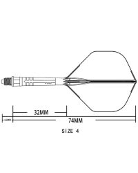 Aleta Cuesoul integrada todo en uno Rost T19 Carbon Big STD Negro 4