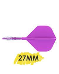 Aleta Cuesoul integrada todo en uno Rost T19 Carbon Big STD Lila 2