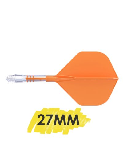 Aleta Cuesoul integrada todo en uno Rost T19 Carbon Big STD Naranja 2