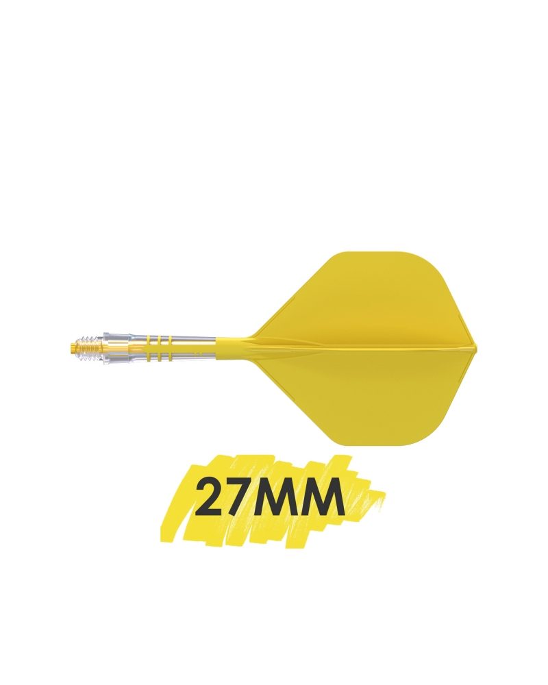 Aleta Cuesoul integrada todo en uno Rost T19 Carbon Big STD Amarillo 2