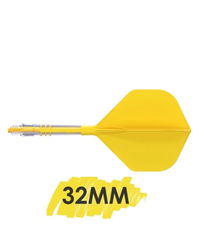 Aleta Cuesoul integrada todo en uno Rost T19 Carbon Big STD Amarillo 4