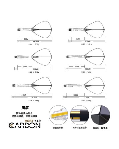 Cuesoul  Flight Rost T19 Carbon Kite Blue 1