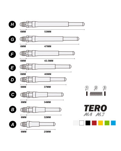 Shaft Cuesoul AK7 TERO White