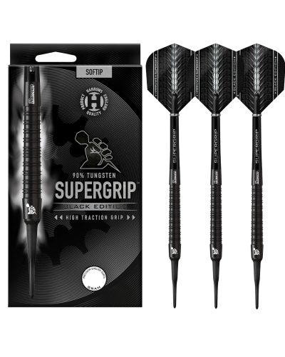 Harrows darts Supergrip Black - 90 % tungsten
